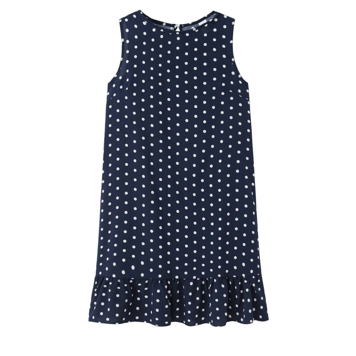 Robe d'été à pois jaune bohème