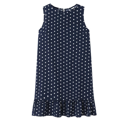 Robe d'été à pois jaune bohème