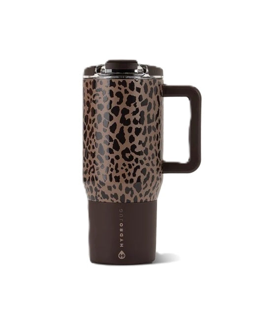 HydroJug Coffee Traveler 20oz Brown Leopard