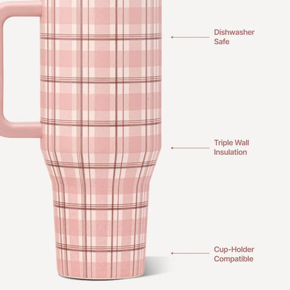 HydroJug Traveler 32oz Pillow Talk Plaid