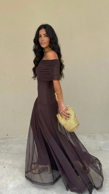 Zailyre - Soft-Touch Off-Shoulder Dress
