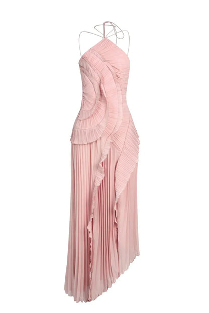 Sancia - Ruffle Pleated Midi Dress