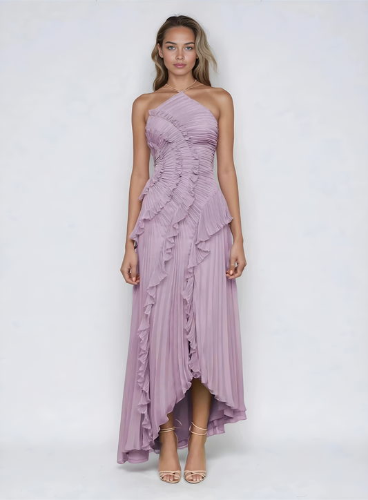 Sancia - Ruffle Pleated Midi Dress