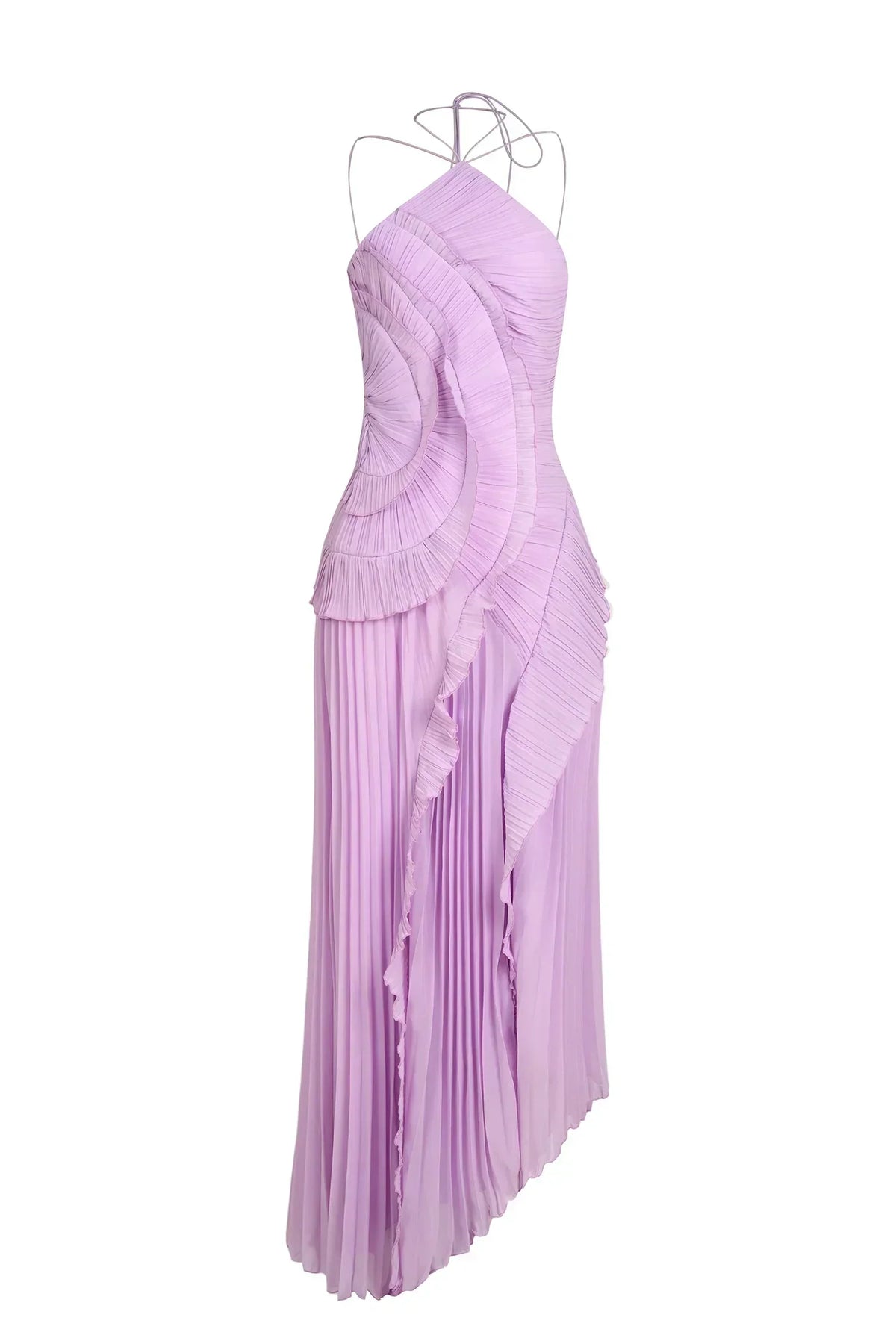 Sancia - Ruffle Pleated Midi Dress