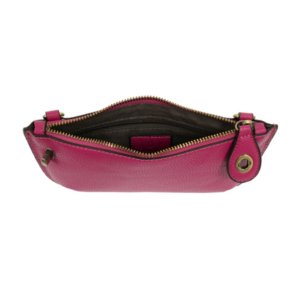 Joy Susan Mini Crossbody Wristlet Clutch Fuchsia