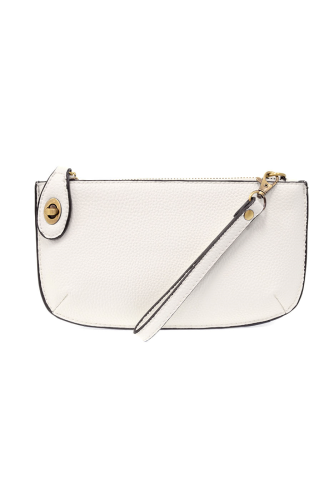 Joy Susan Mini Crossbody Wristlet Clutch White