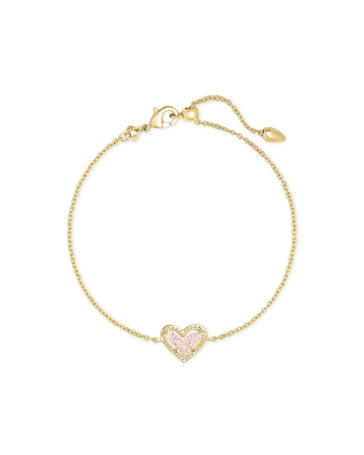 KS ARI HEART DELICATE CHAIN BRACELET GOLD