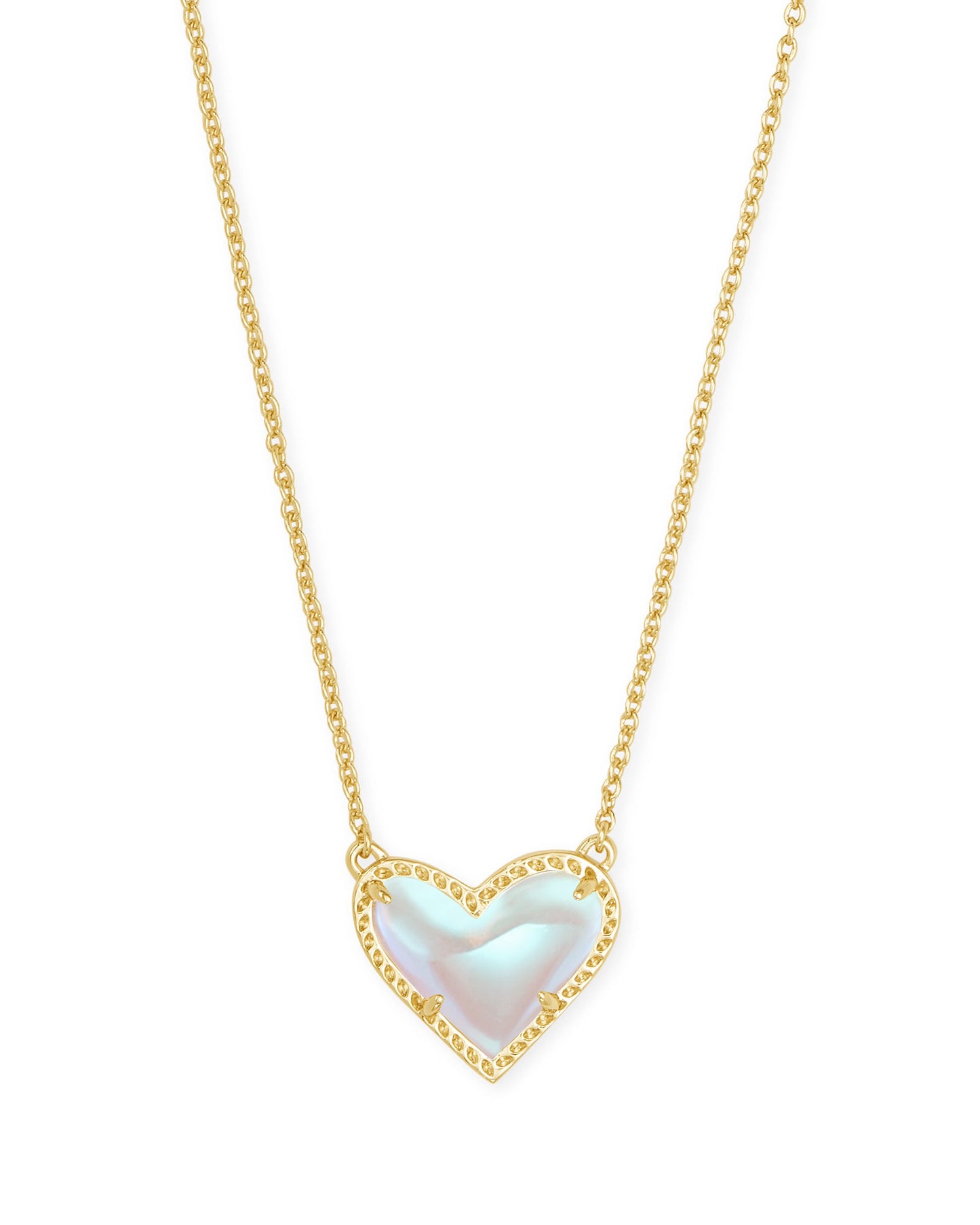KS ARI HEART SHORT PENDANT NECKLACE GOLD