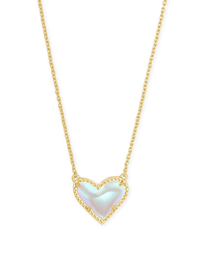 KS ARI HEART SHORT PENDANT NECKLACE GOLD
