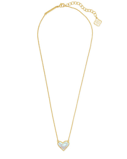 KS ARI HEART SHORT PENDANT NECKLACE GOLD