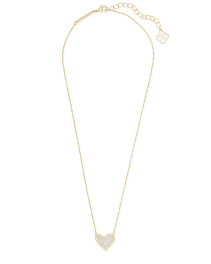 KS ARI HEART SHORT PENDANT NECKLACE GOLD