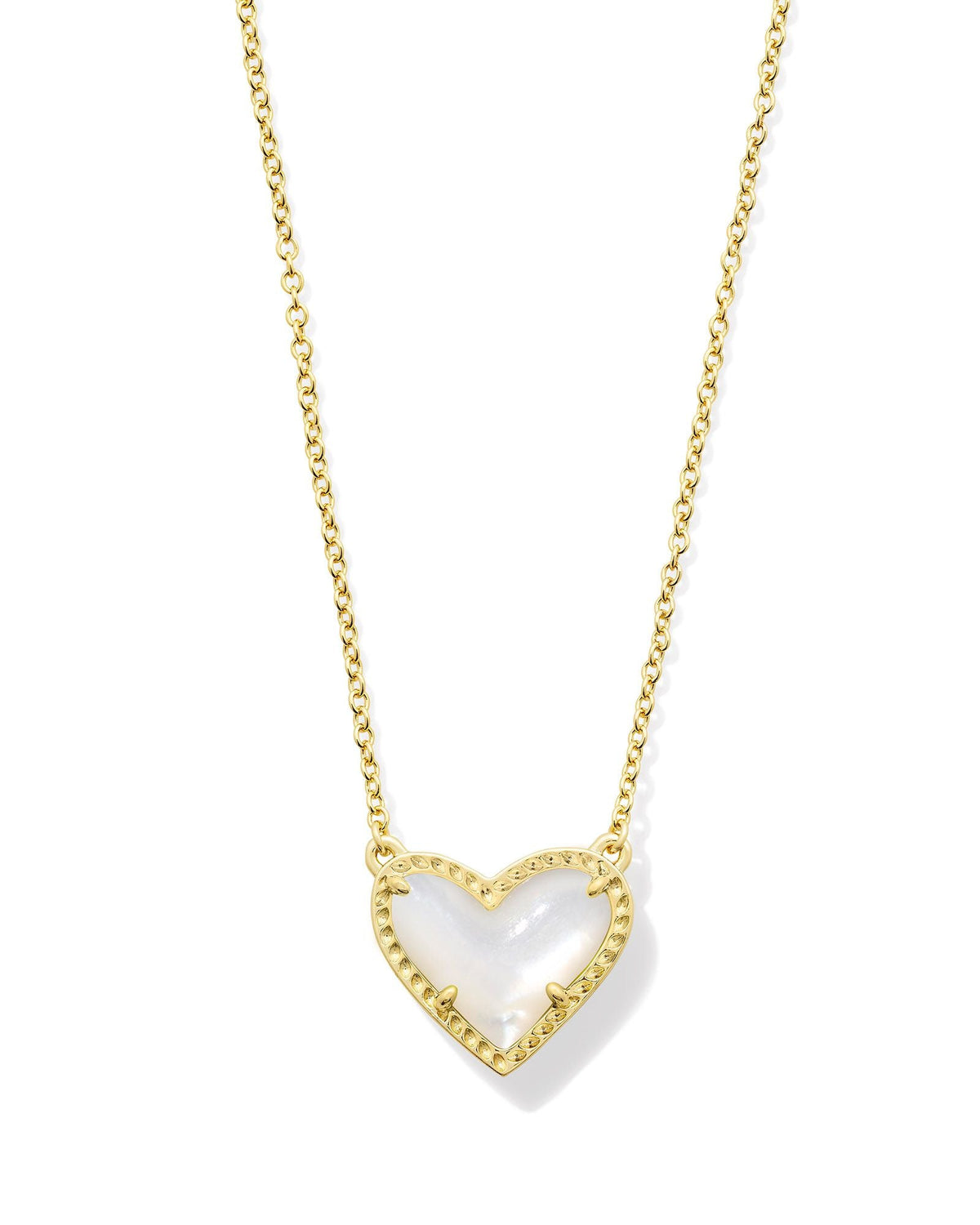 KS ARI HEART SHORT PENDANT NECKLACE GOLD