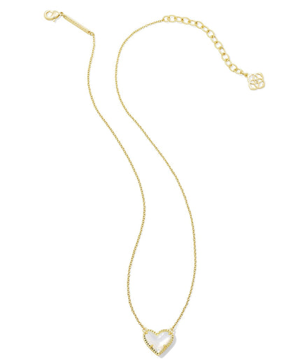 KS ARI HEART SHORT PENDANT NECKLACE GOLD