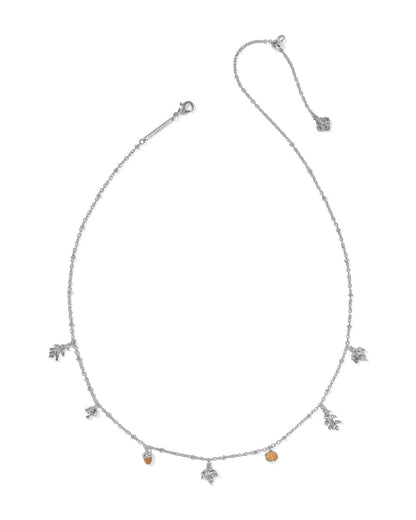KS AUTUMN CHARM NECKLACE SILVER