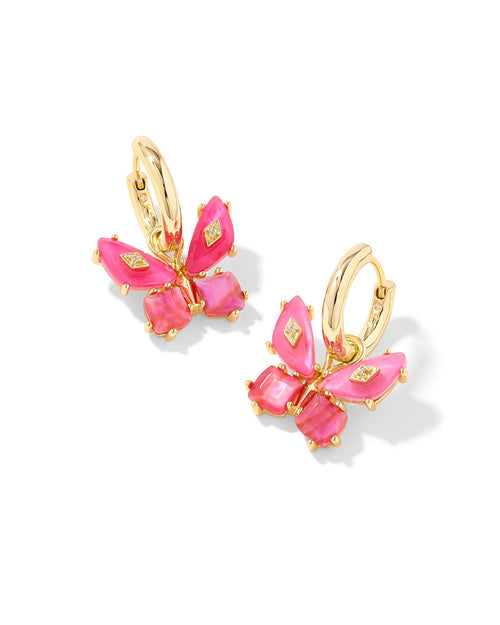 KS BIANCA BUTTERFLY HUGGIE EARRINGS GOLD