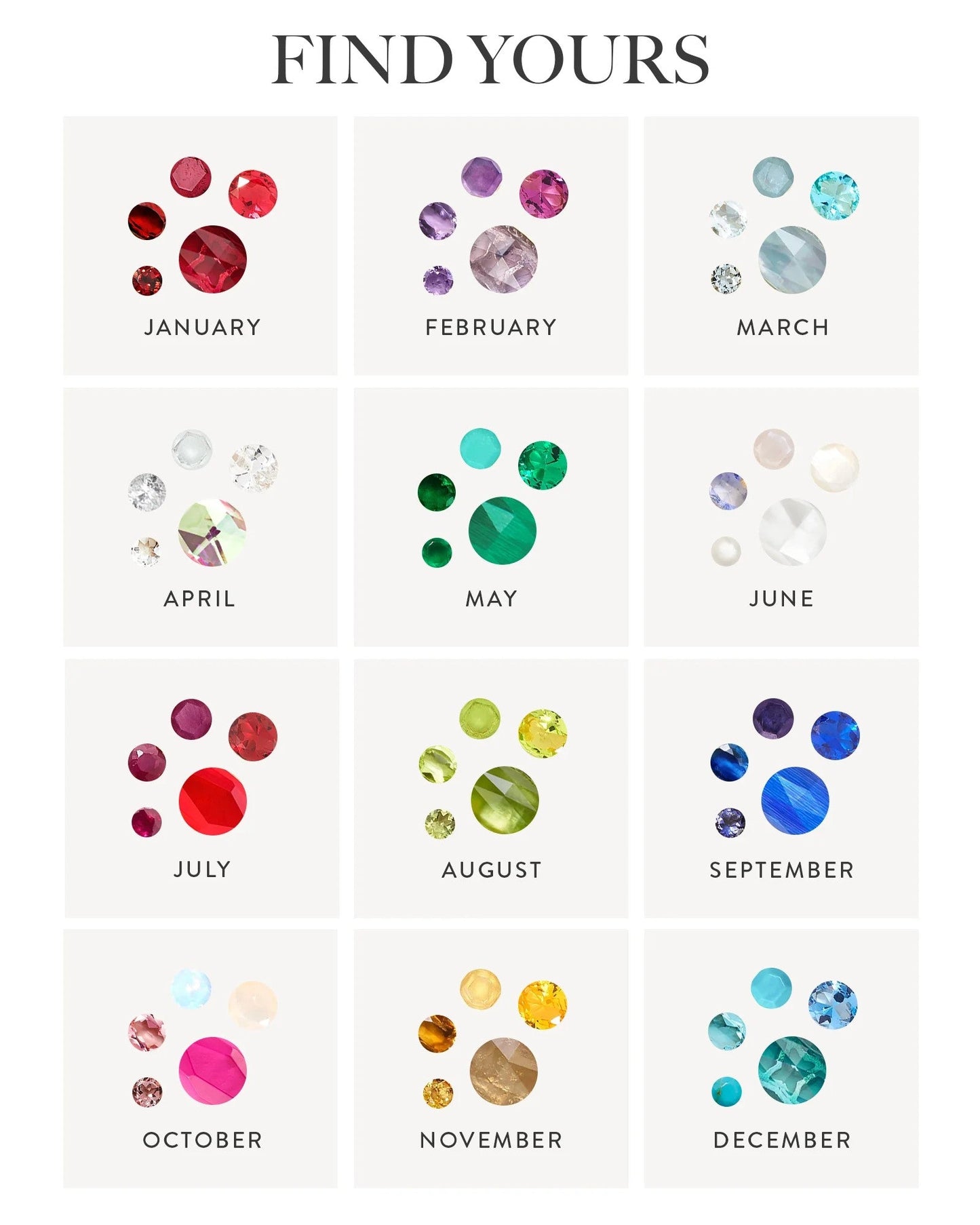 KS CAILIN Birthstone Gift Set Gold