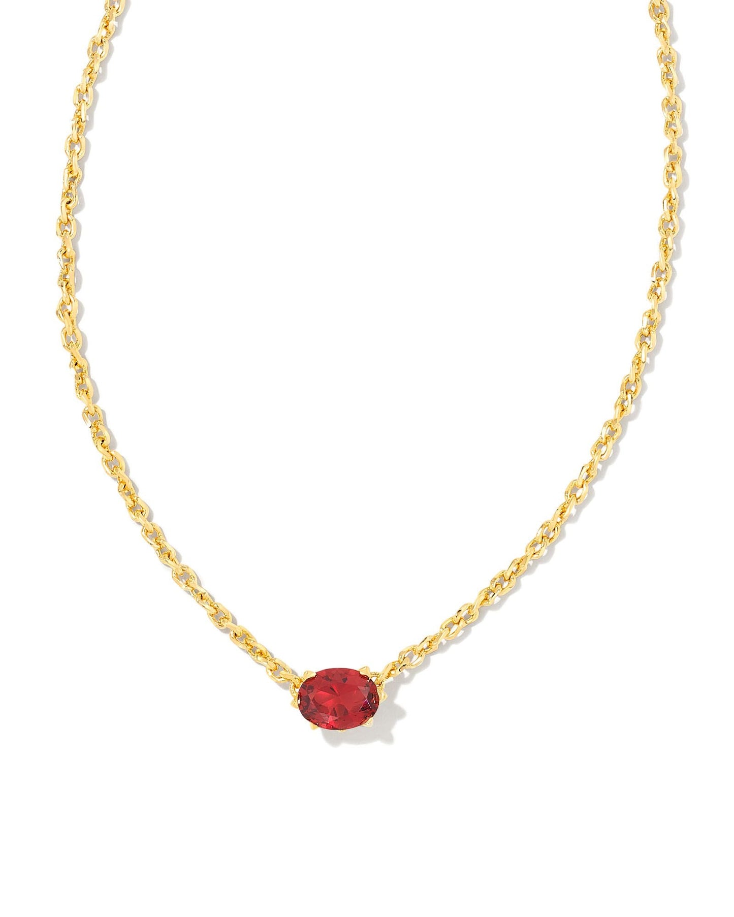 KS CAILIN CRYSTAL PENDANT NECKLACE GOLD