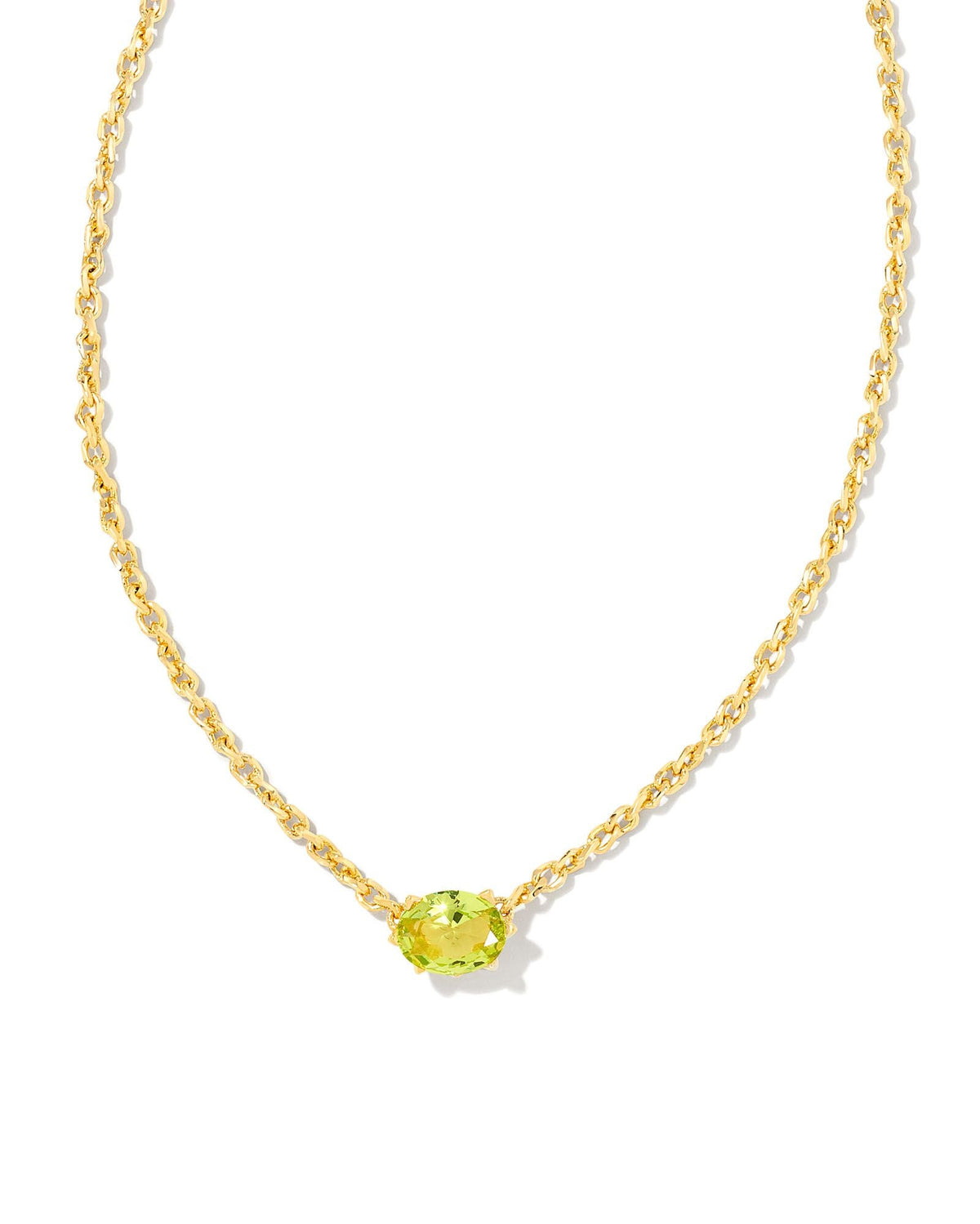 KS CAILIN CRYSTAL PENDANT NECKLACE GOLD