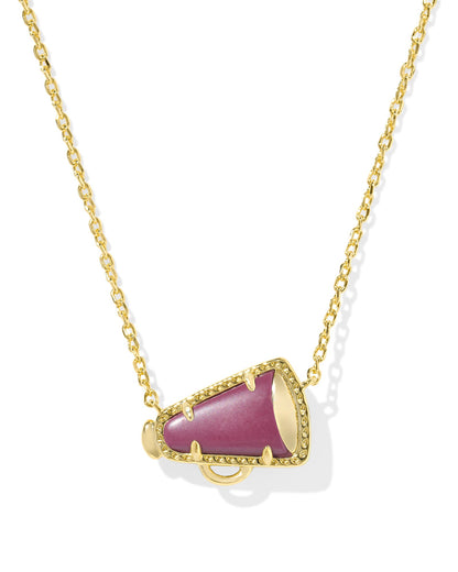 KS CHEER SHORT PENDANT NECKLACE GOLD