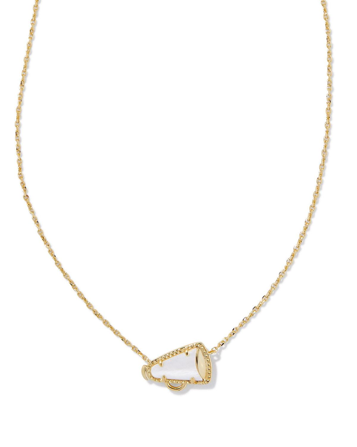 KS CHEER SHORT PENDANT NECKLACE GOLD