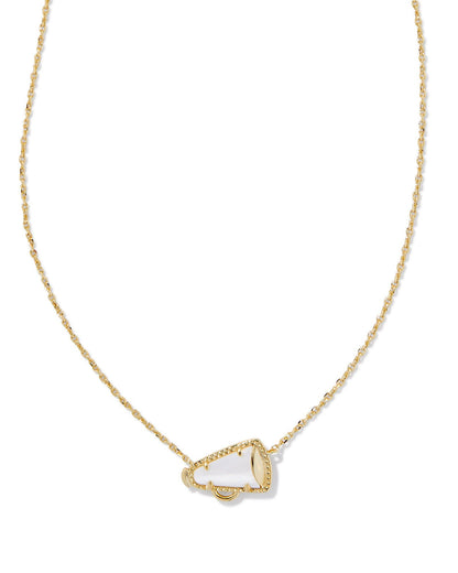KS CHEER SHORT PENDANT NECKLACE GOLD