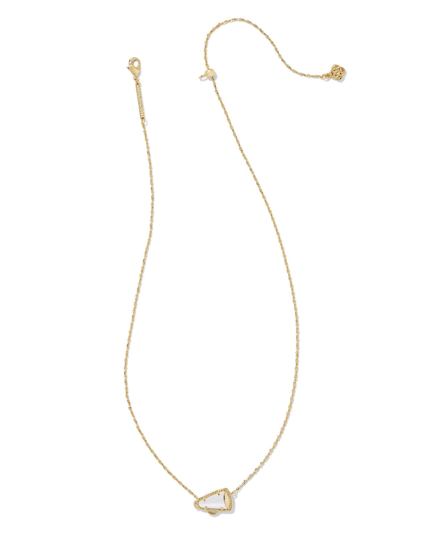 KS CHEER SHORT PENDANT NECKLACE GOLD