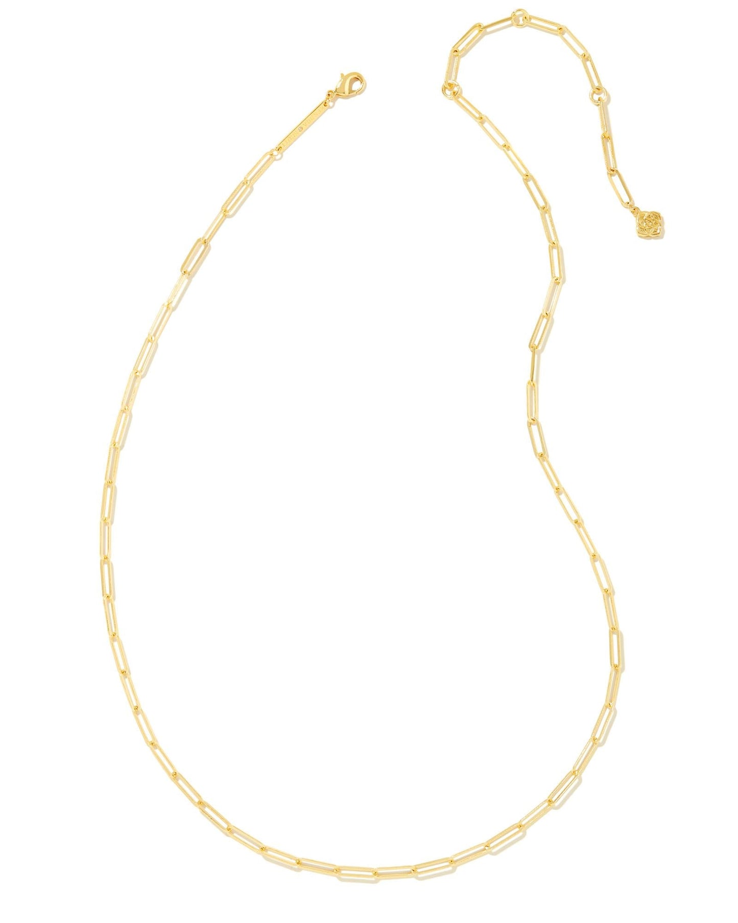 KS COURTNEY PAPERCLIP NECKLACE GOLD