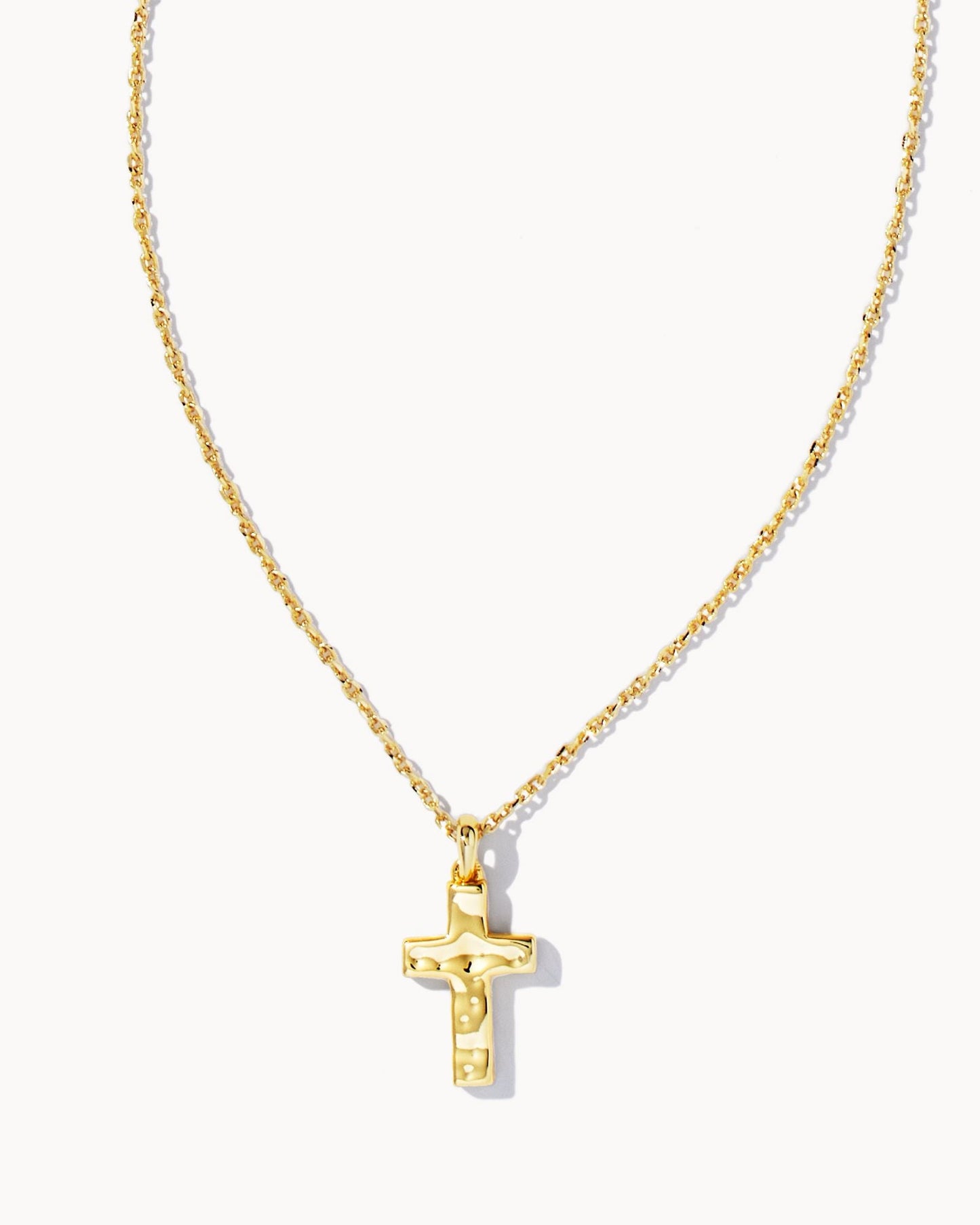 KS CROSS PENDANT NECKLACE GOLD