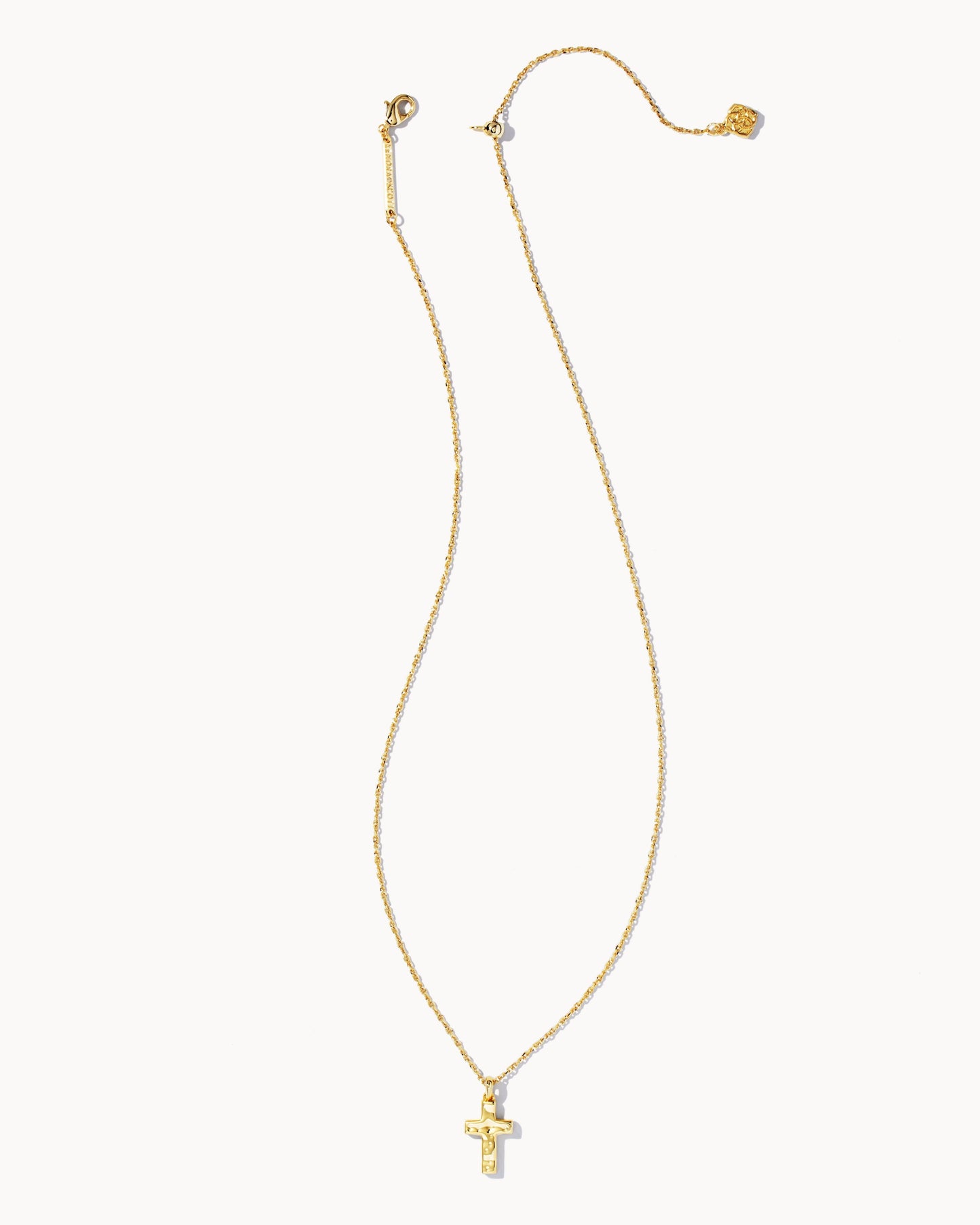 KS CROSS PENDANT NECKLACE GOLD