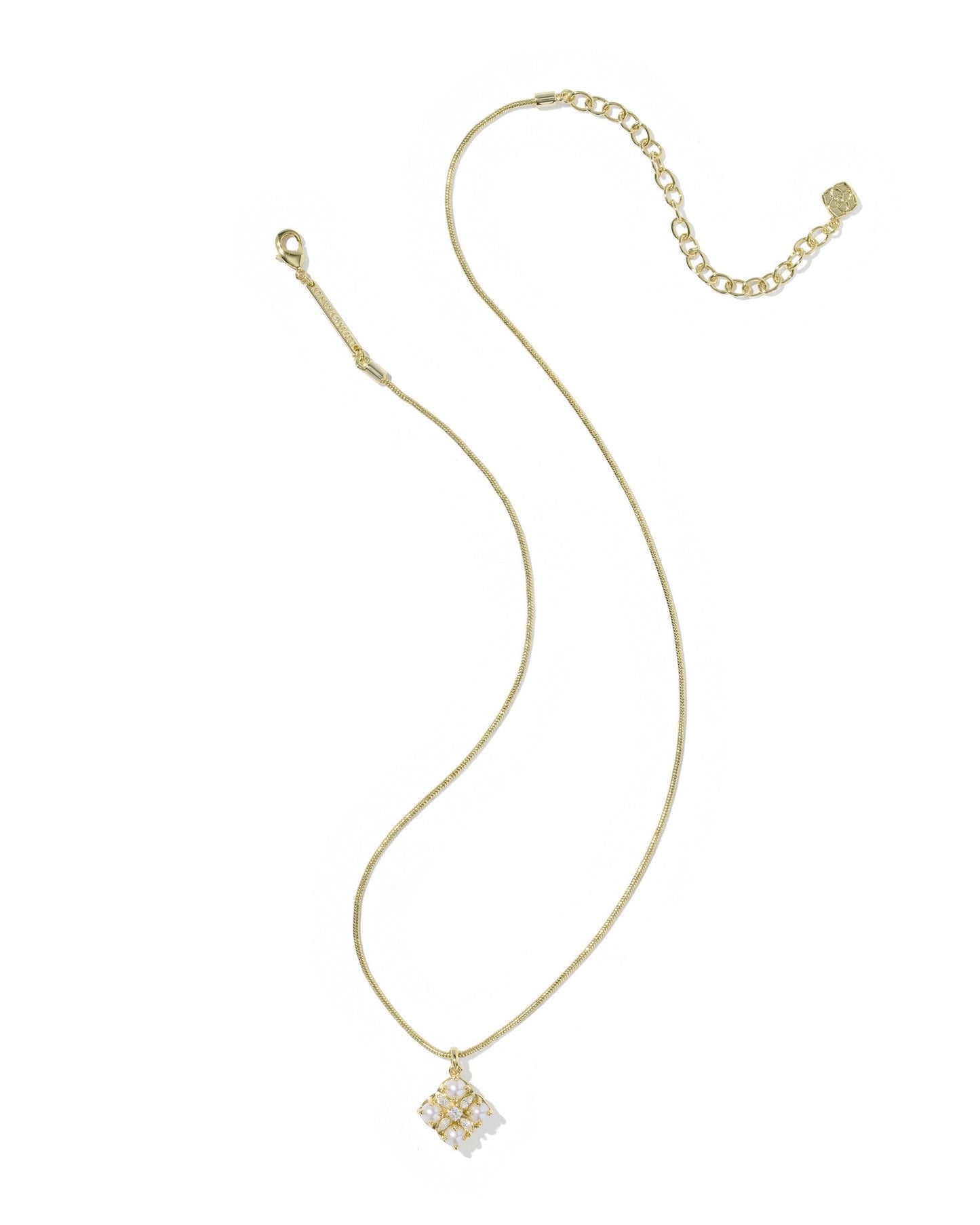 KS DIRA PEARL SHORT PENDANT NECKLACE GOLD