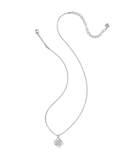 KS DIRA PEARL SHORT PENDANT NECKLACE SILVER