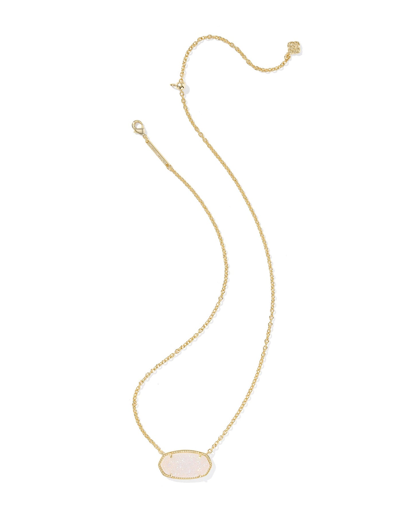 KS ELISA STATEMENT SHORT PENDANT NECKLACE GOLD