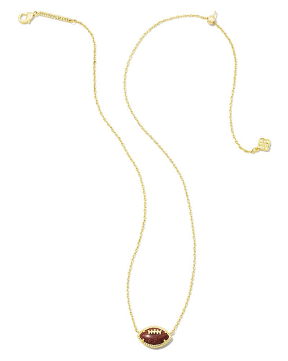 KS FOOTBALL SHORT PENDANT NECKLACE GOLD