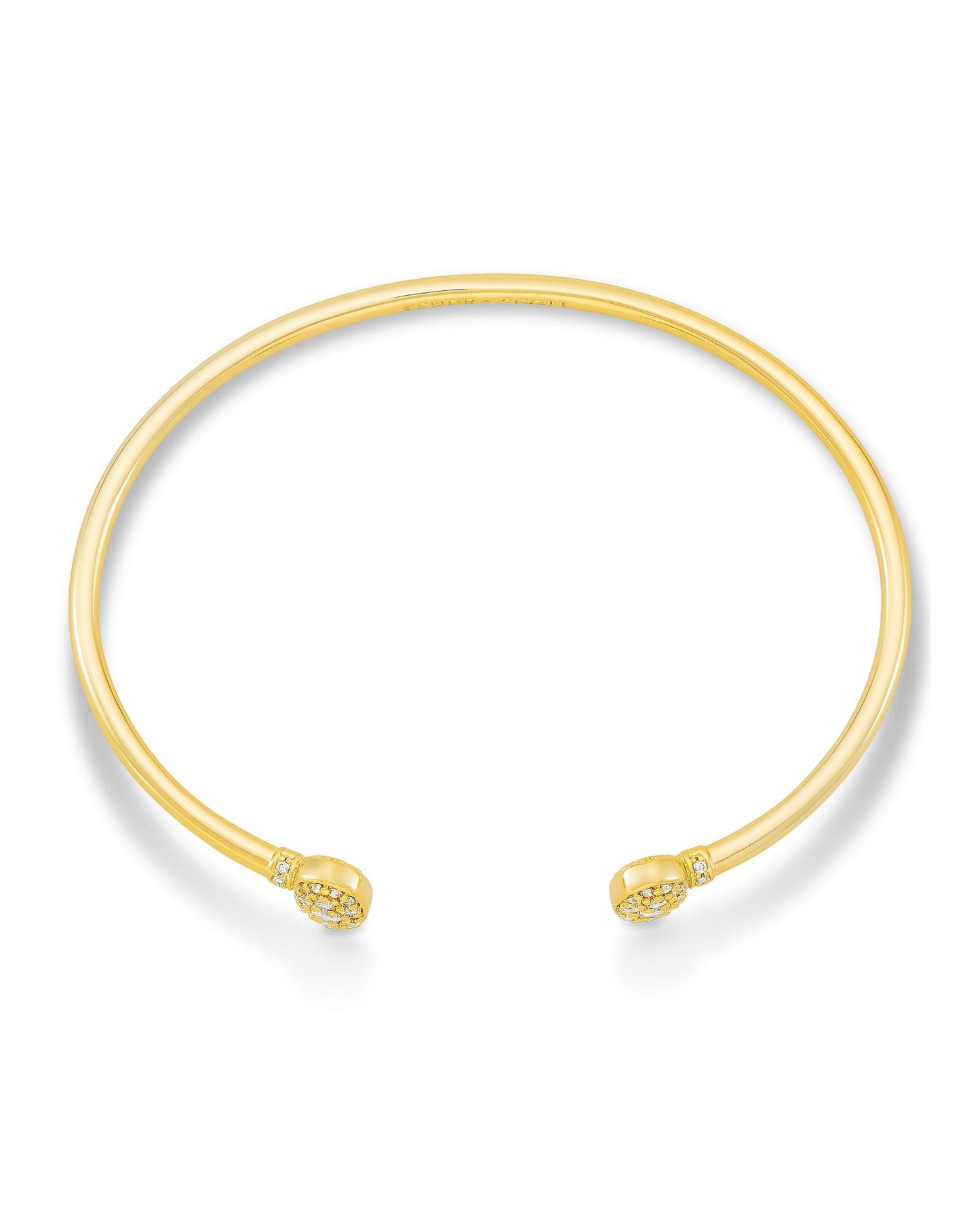 KS GRAYSON CUFF BRACELET GOLD WHITE CRYSTAL