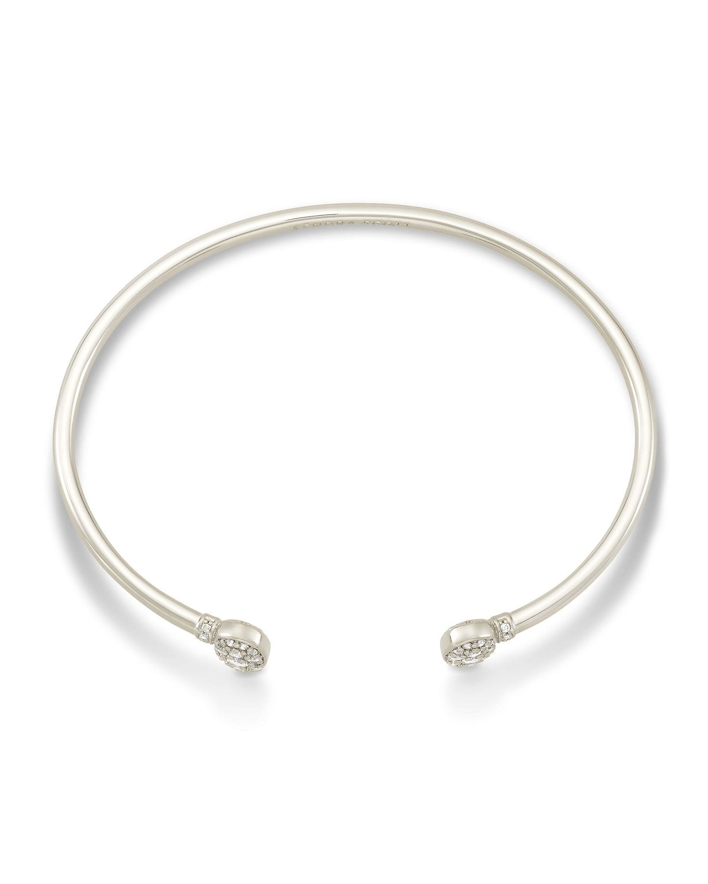 KS GRAYSON CUFF BRACELET SILVER WHITE CRYSTAL