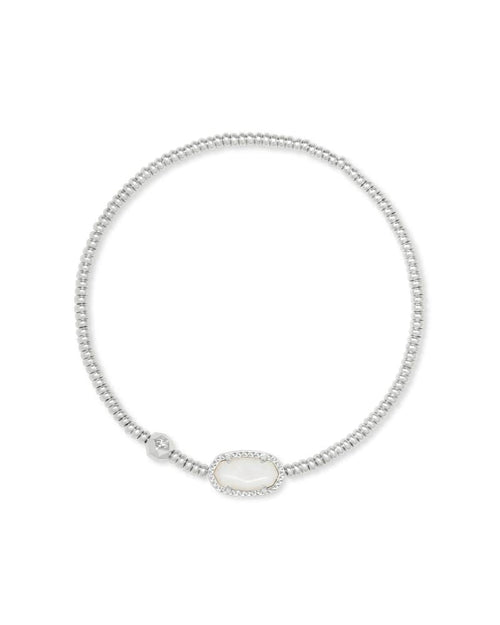 KS GRAYSON STRETCH BRACELET RHODIUM