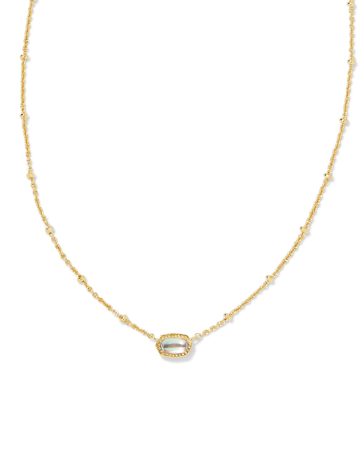 KS MINI ELISA SATELLITE SHORT PENDANT NECKLACE GOLD