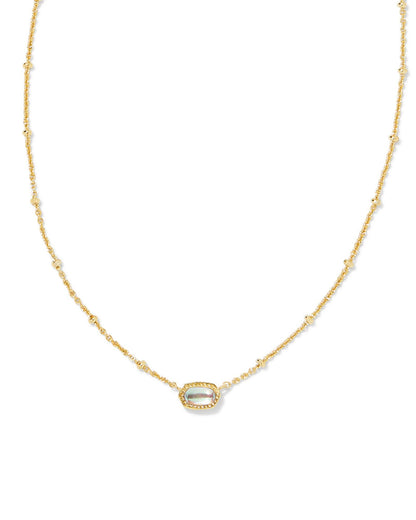 KS MINI ELISA SATELLITE SHORT PENDANT NECKLACE GOLD