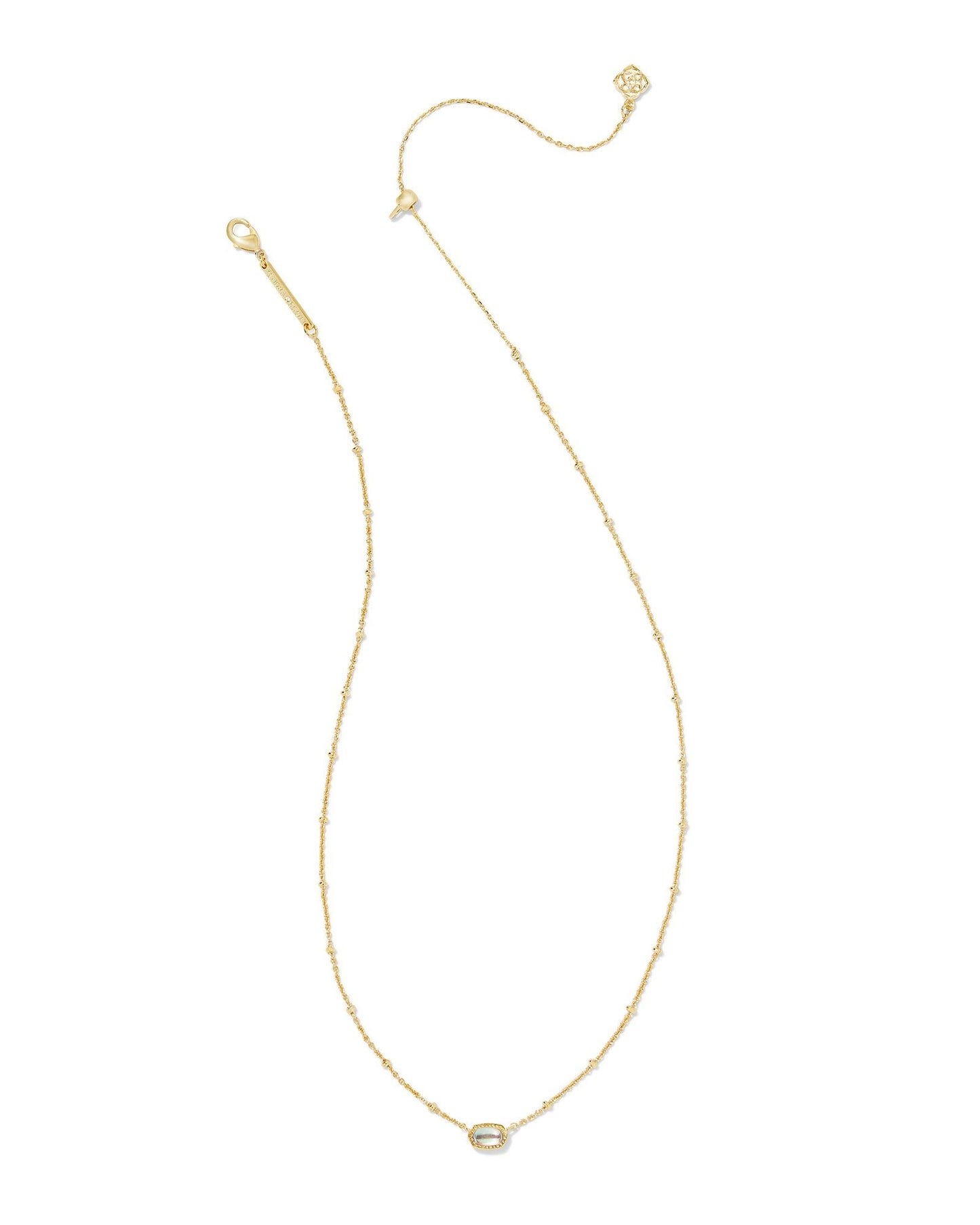 KS MINI ELISA SATELLITE SHORT PENDANT NECKLACE GOLD