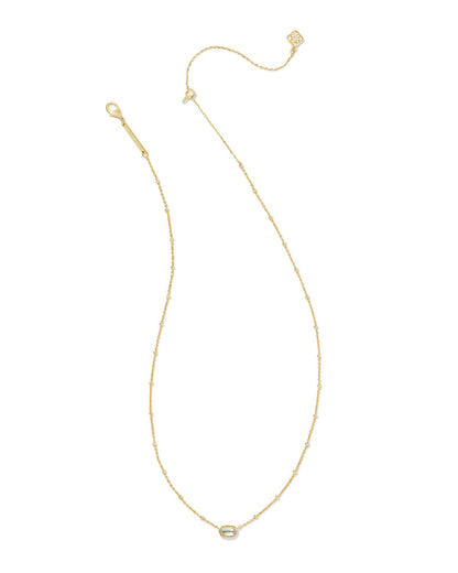 KS MINI ELISA SATELLITE SHORT PENDANT NECKLACE GOLD