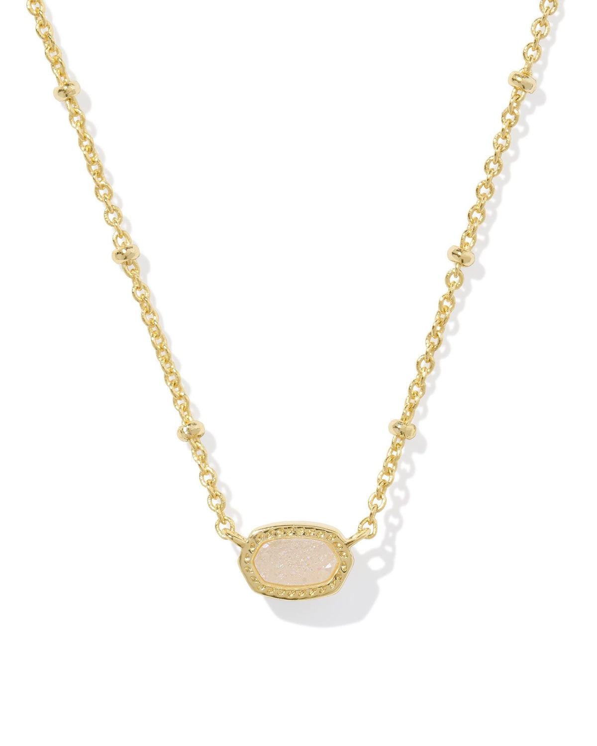 KS MINI ELISA SATELLITE SHORT PENDANT NECKLACE GOLD