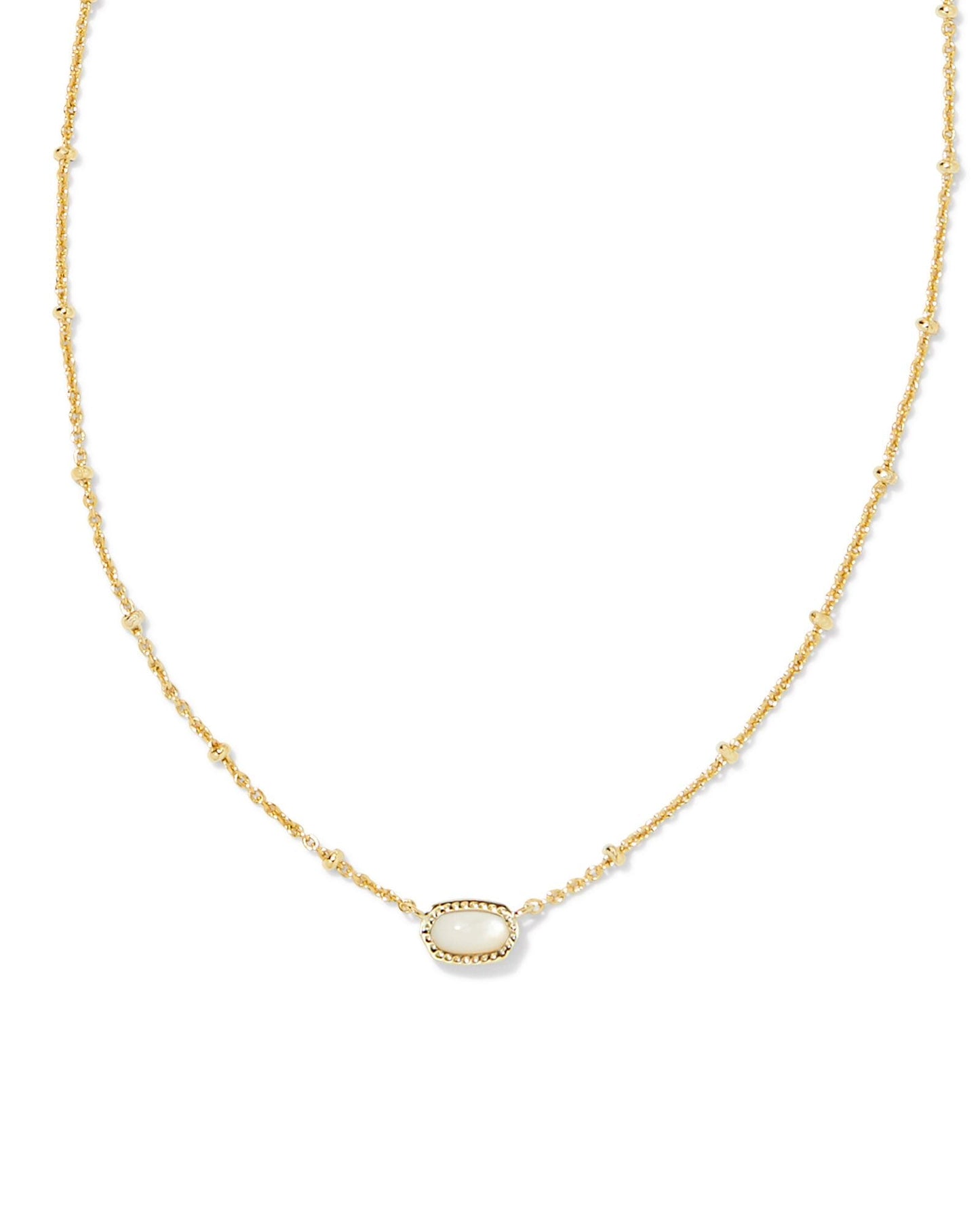 KS MINI ELISA SATELLITE SHORT PENDANT NECKLACE GOLD