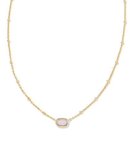 KS MINI ELISA SATELLITE SHORT PENDANT NECKLACE GOLD