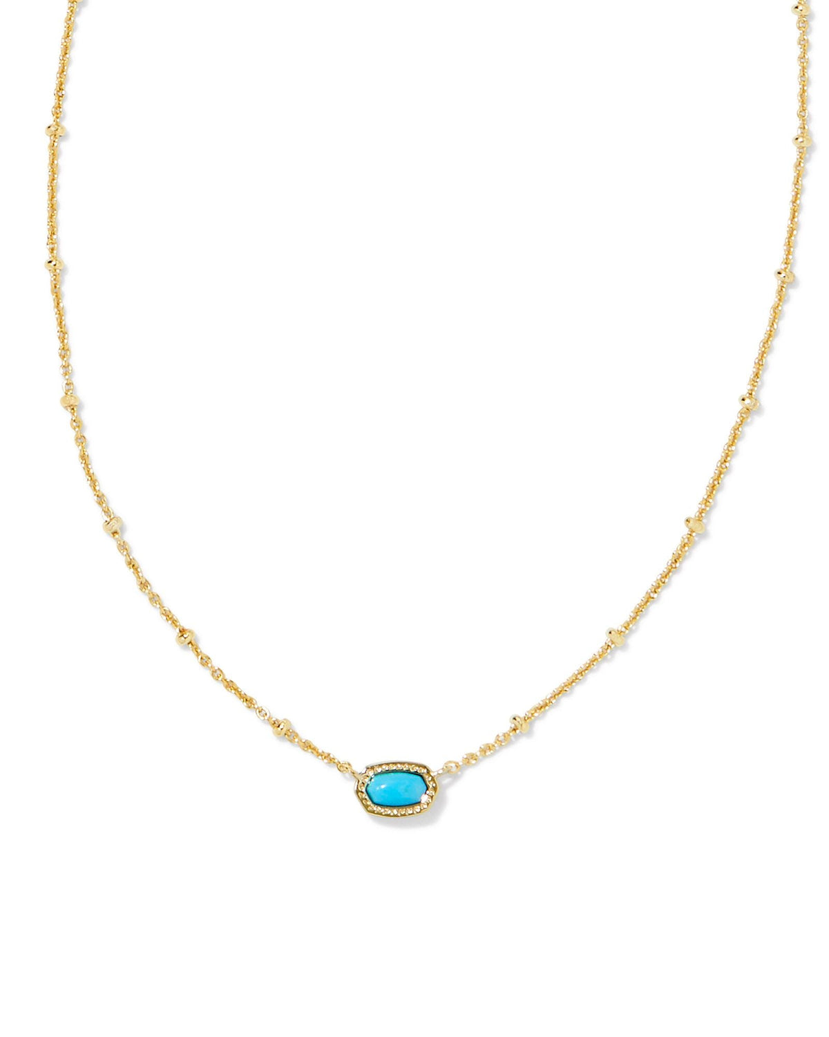 KS MINI ELISA SATELLITE SHORT PENDANT NECKLACE GOLD
