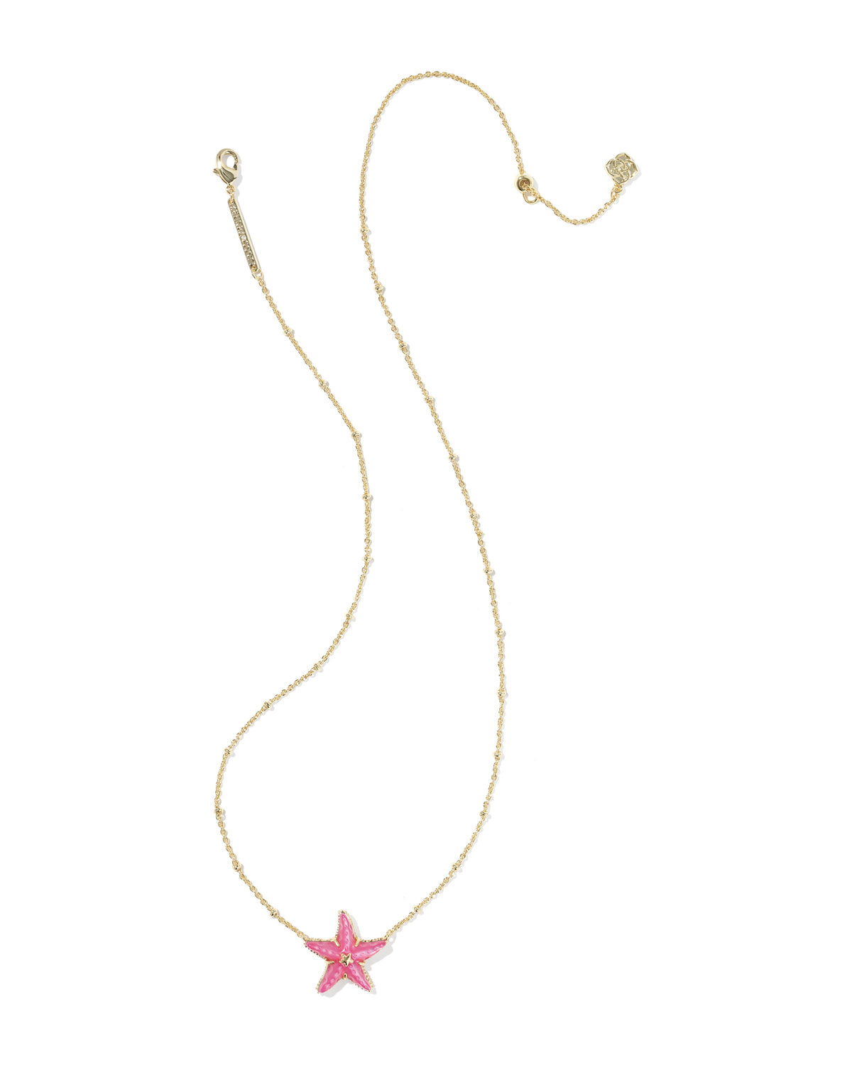KS PARKER STARFISH PENDANT NECKLACE Bright Pink