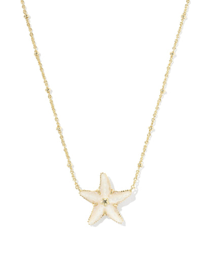 KS PARKER STARFISH PENDANT NECKLACE Natural