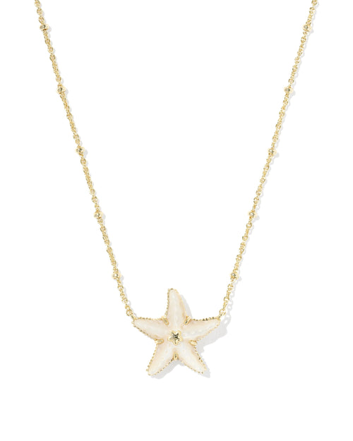 KS PARKER STARFISH PENDANT NECKLACE Natural