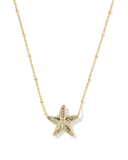 KS PARKER STARFISH PENDANT NECKLACE Bright Pink