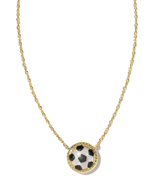 KS SOCCER SHORT PENDANT NECKLACE GOLD