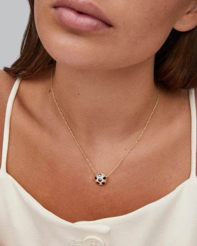 KS SOCCER SHORT PENDANT NECKLACE GOLD